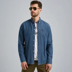 PME Legend Overhemd Met Indigo Wassing Blauw Cheap