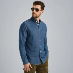 PME Legend Overhemd Met Indigo Wassing Blauw Cheap