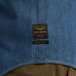 PME Legend Overhemd Met Indigo Wassing Blauw Cheap