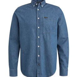 PME Legend Overhemd Met Indigo Wassing Blauw Cheap