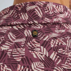 PME Legend Overhemd Met Korte Mouwen Paars Fashion