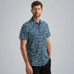 PME Legend Overhemd Met Korte Mouwen Blauw Hot