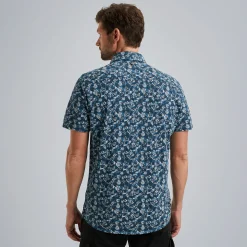 PME Legend Overhemd Met Korte Mouwen Blauw Hot