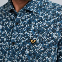 PME Legend Overhemd Met Korte Mouwen Blauw Hot
