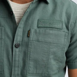 PME Legend Overhemd Met Korte Mouwen Blauw Shop