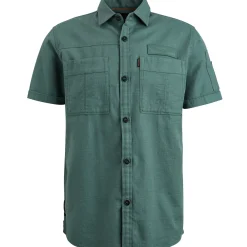 PME Legend Overhemd Met Korte Mouwen Blauw Shop