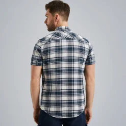 PME Legend Overhemd Met Korte Mouwen Blauw Clearance