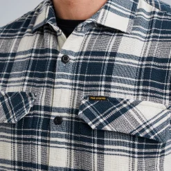 PME Legend Overhemd Met Korte Mouwen Blauw Clearance