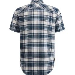 PME Legend Overhemd Met Korte Mouwen Blauw Clearance