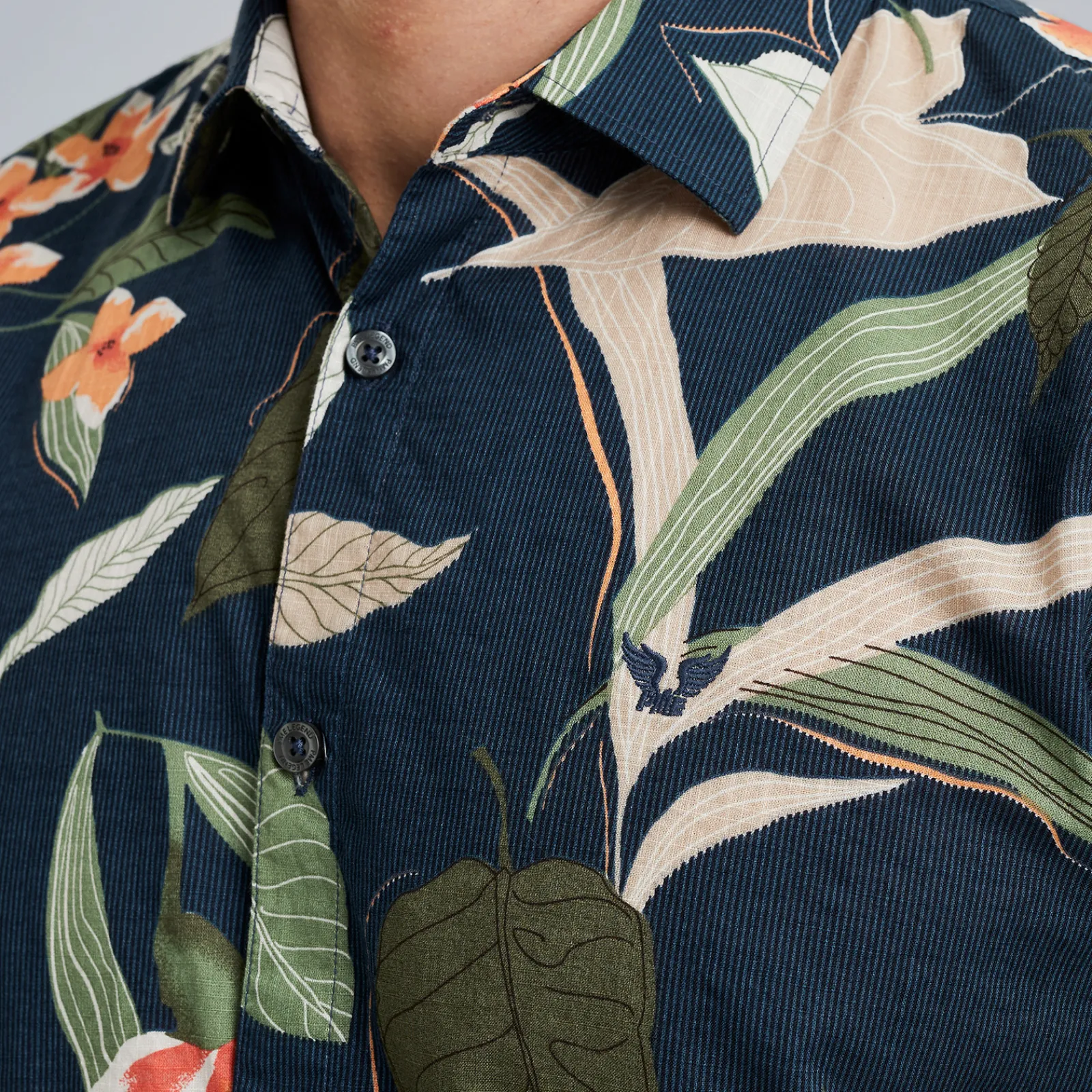 PME Legend Overhemd Met Korte Mouwen Blauw New