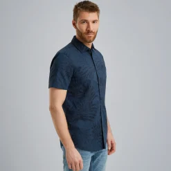 PME Legend Overhemd Met Korte Mouwen Blauw Hot
