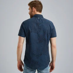 PME Legend Overhemd Met Korte Mouwen Blauw Hot