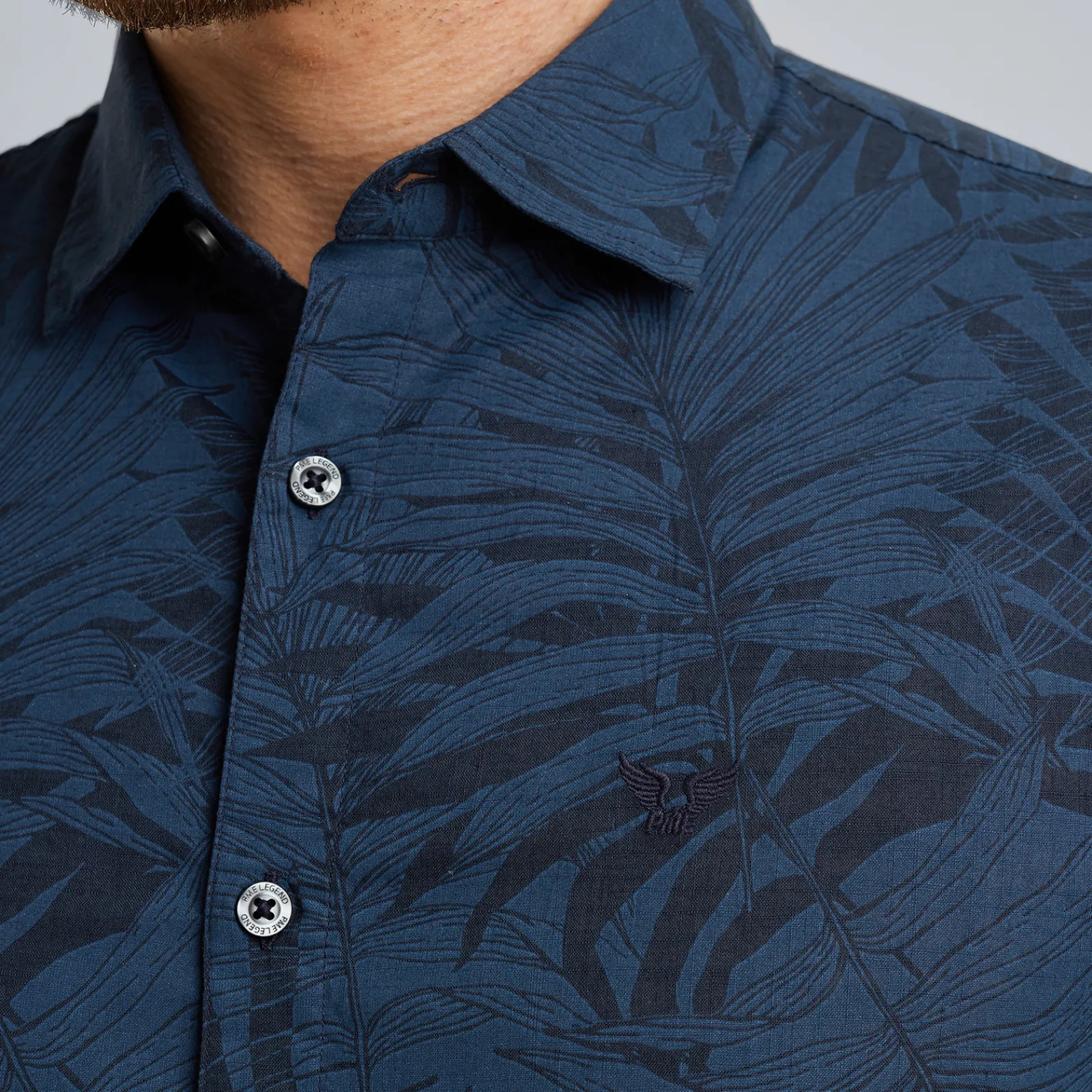 PME Legend Overhemd Met Korte Mouwen Blauw Hot