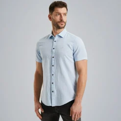 PME Legend Overhemd Met Korte Mouwen Blauw Sale