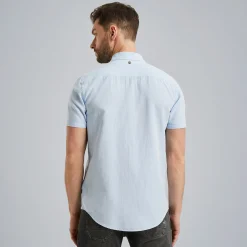 PME Legend Overhemd Met Korte Mouwen Blauw Sale