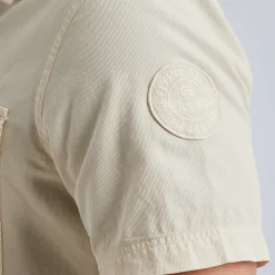 PME Legend Overhemd Met Korte Mouwen Beige New