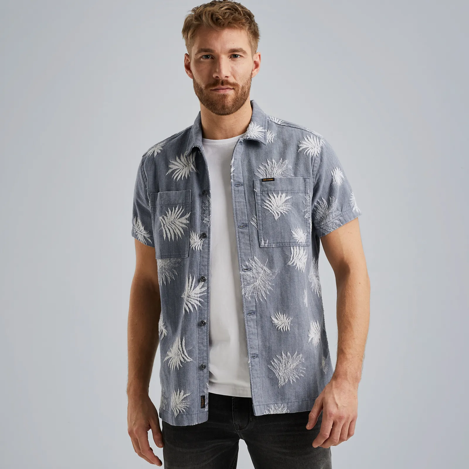 PME Legend Overhemd Met Korte Mouwen Blauw Cheap