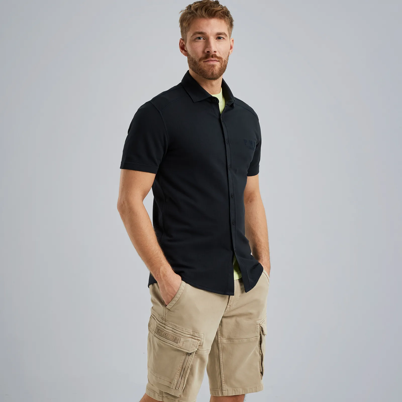 PME Legend Overhemd Met Korte Mouwen Blauw Best