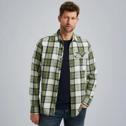 PME Legend Overhemd Met Ruitpatroon Groen Outlet