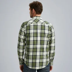PME Legend Overhemd Met Ruitpatroon Groen Outlet