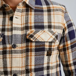 PME Legend Overhemd Met Ruitpatroon Blauw Clearance