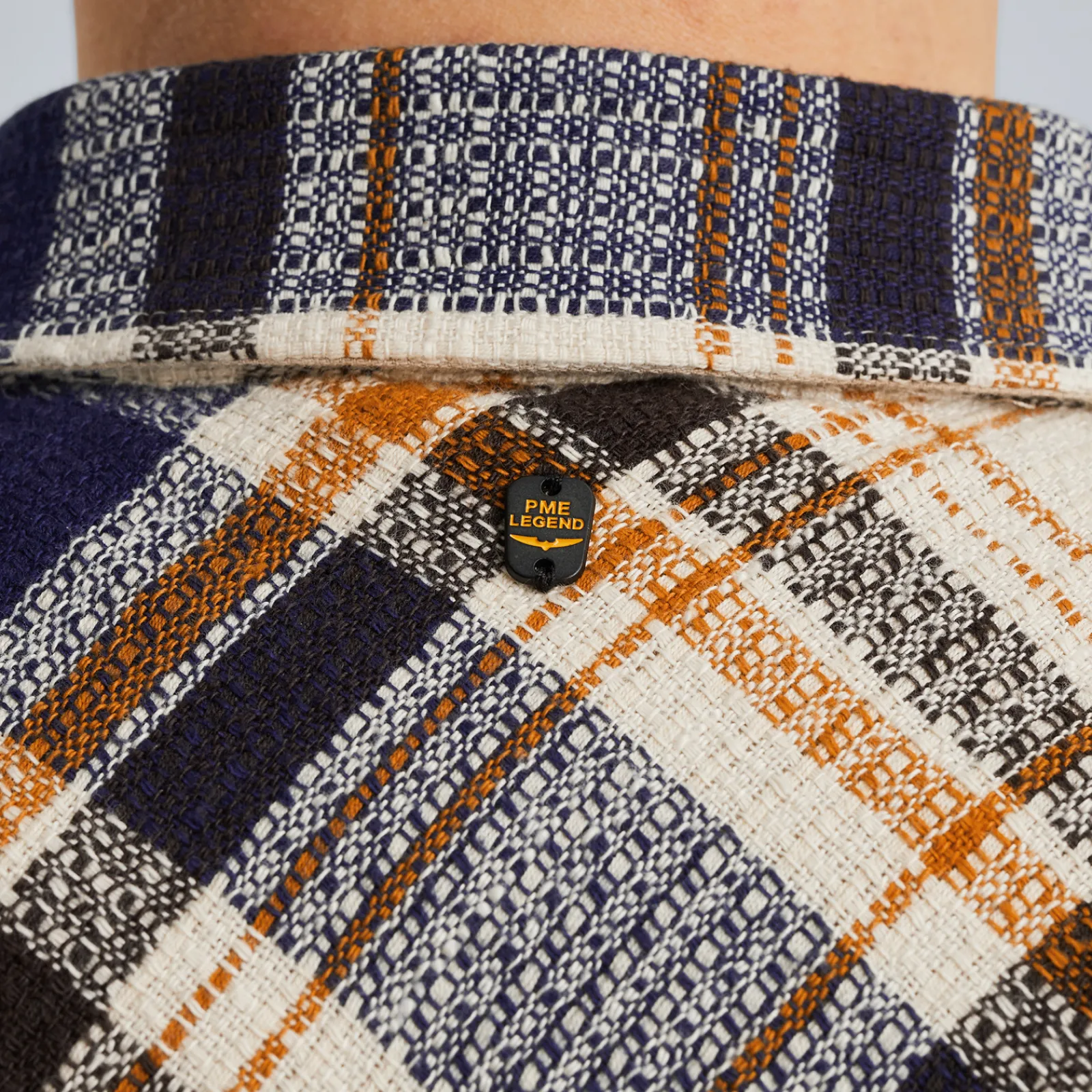 PME Legend Overhemd Met Ruitpatroon Blauw Clearance