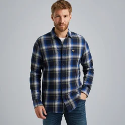 PME Legend Overhemd Met Ruitpatroon Blauw Hot