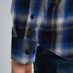 PME Legend Overhemd Met Ruitpatroon Blauw Hot