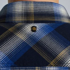 PME Legend Overhemd Met Ruitpatroon Blauw Hot