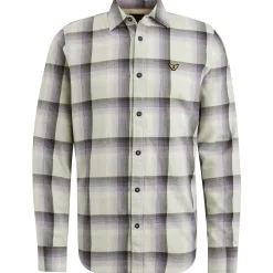 PME Legend Overhemd Met Ruitpatroon Grijs Store