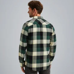 PME Legend Overhemd Met Ruitpatroon Groen Discount