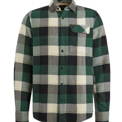 PME Legend Overhemd Met Ruitpatroon Groen Discount