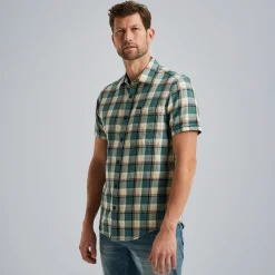 PME Legend Overhemd Met Ruitpatroon Blauw Flash Sale