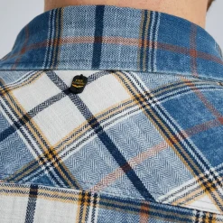 PME Legend Overhemd Met Ruitpatroon Blauw Cheap