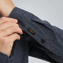 PME Legend Overhemd Met Wafelstructuur Blauw New