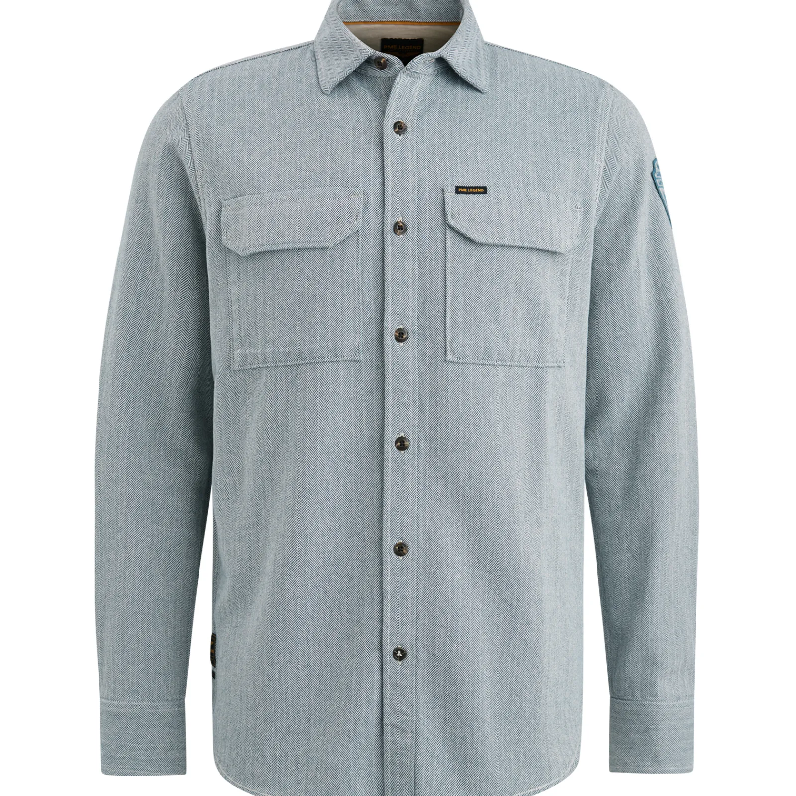 PME Legend Overhemd Van Katoen Blauw Sale