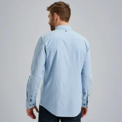 PME Legend Overhemd Van Katoen Met Stretch Blauw Shop