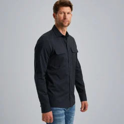PME Legend Overhemd Van Katoen Met Stretch Grijs Fashion