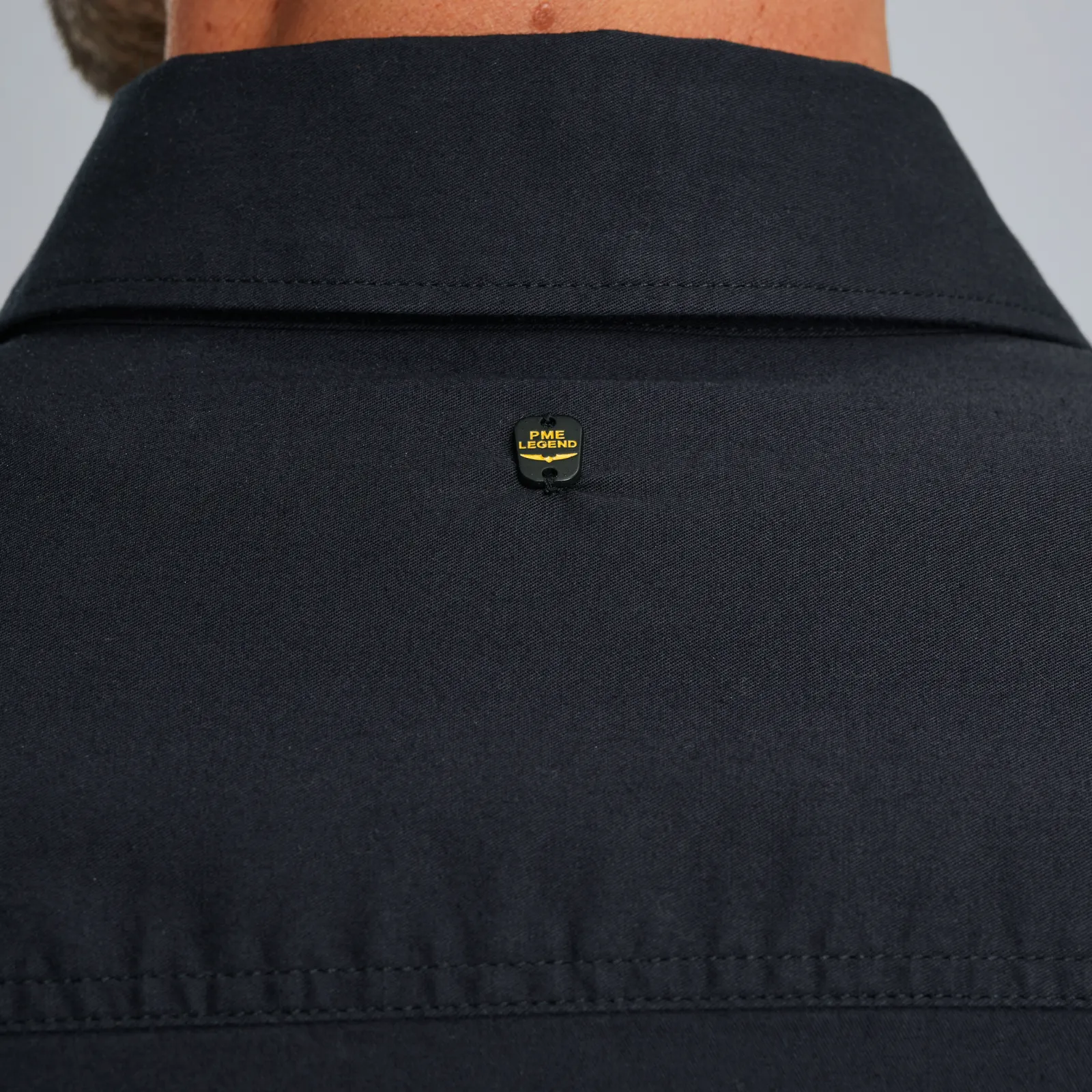 PME Legend Overhemd Van Katoen Met Stretch Grijs Fashion