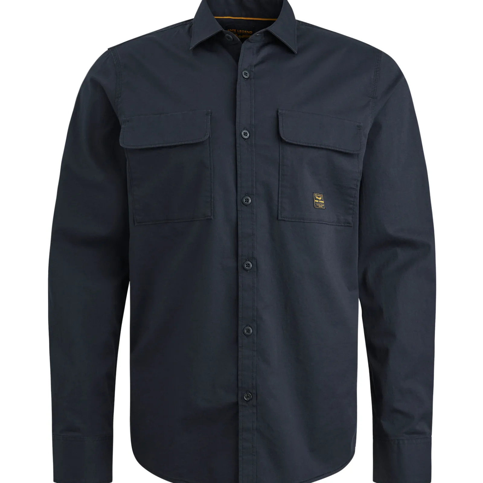 PME Legend Overhemd Van Katoen Met Stretch Grijs Fashion