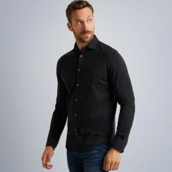 PME Legend Overhemd Van Katoenen Jersey Zwart Best