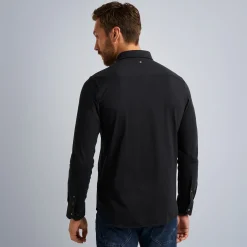 PME Legend Overhemd Van Katoenen Jersey Zwart Best