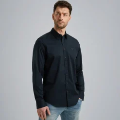 PME Legend Overhemd Van Katoenen Twill Blauw Shop