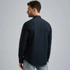 PME Legend Overhemd Van Katoenen Twill Blauw Shop