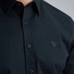 PME Legend Overhemd Van Katoenen Twill Blauw Shop