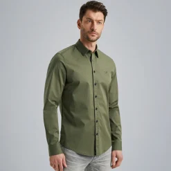 PME Legend Overhemd Van Katoenen Twill Groen Fashion