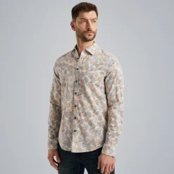 PME Legend Overhemd Van Katoen/linnen Beige Sale