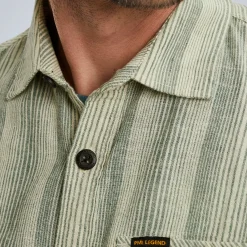 PME Legend Overhemd Van Katoen/linnen Blauw Shop