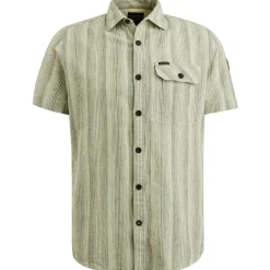 PME Legend Overhemd Van Katoen/linnen Blauw Shop