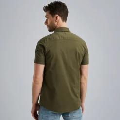 PME Legend Overhemd Van Katoen/linnen Groen Flash Sale